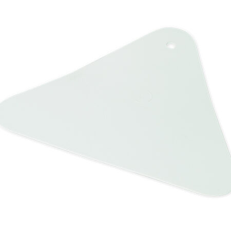 Espátula triangular de plástico