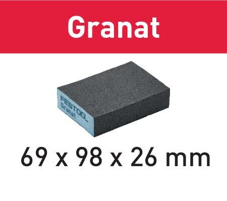 Bloco abrasivo 69x98x26 120 GR/6 Granat