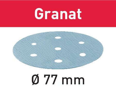 Discos de lixa STF D77/6 P120 GR/50 Granat