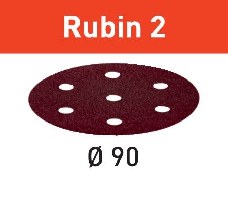 Discos de lixa STF D90/6 P40 RU2/50 Rubin 2