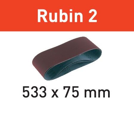 Cintas de lixa BS 75 L533X 75-P60 RU2/10 Rubin 2