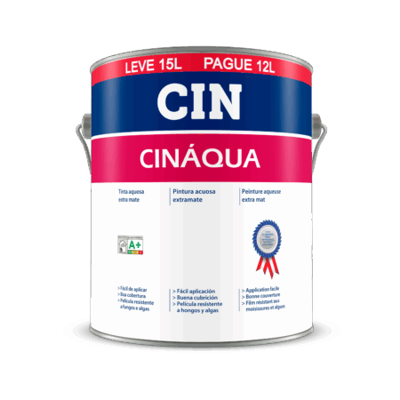 CINÁQUA 15L BRANCO (12L + 3L OFERTA)